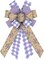 Large Spring Wreath Bows – Purple & White Buffalo Plaid with Lavender Floral Burlap for Front Door, Tree Toppers, and Indoor/Outdoor Spring Decorations